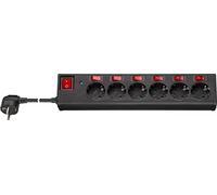 Goobay 72567 Bloc Multiprise avec Protection Contre la Surtension et Interrupteur, 1.5 m Longueur de Câble