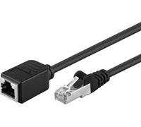 Goobay 73390 Câble de rallonge CAT 5e, F/UTP, noir, 15 m - RJ45 mâle (8P8C) > RJ45 femelle (8P8C)