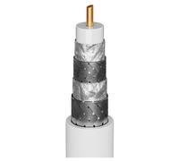 Goobay 74022 câble coaxial 500 m Non Blanc