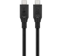 Goobay 74187 câble USB USB4 Gen 2x2 1 m USB C Noir