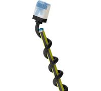 Goobay 74318 Câble patch CAT 6A ultra flexible, slim, U/FTP, noir, 1 m - connecteur extra court, conducteur cuivre pur (CU), LSZH, gaine TPE, AWG 32