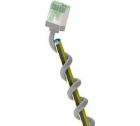 goobay 74345 Câble patch CAT 8.1 slim/ultra flexible RJ45 CAT 8.1 U/FTP CU, OFC/Câble Ethernet LAN fin avec connecteurs courts / 40 Gbit/s, 2000 MHz LSZH, protection anti-torsion - Gris 0,5 m