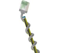 Goobay 74347 Câble patch ultra-flexible CAT 8.1, slim, U/FTP, gris, 2 m - connecteurs extra-courts, conducteur en cuivre sans oxygène (OFC) à 99,9 %, LSZH, gaine TPE, AWG 32