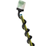 goobay 74351 - Câble patch slim/ultra flexible RJ45 CAT 8.1 - U/FTP CU, OFC/câble Ethernet fin avec connecteurs courts - 40 Gbit/s, 2000 MHz LSZH, protection anti-torsion - Noir 0,25 m
