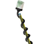 Goobay 74356 Câble patch ultra-flexible CAT 8.1, slim, U/FTP, noir, 5 m - connecteurs extra-courts, conducteur en cuivre sans oxygène (OFC) à 99,9 %, LSZH, gaine TPE, AWG 32