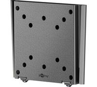 Goobay 74414 Basic Support TV mural Caravan FIXED (S), noir - Support pour téléviseur de 13 à 27 pouces (33 - 69 cm), max. 30 kg, design ultraplat avec seulement 15 mm de distance au mur