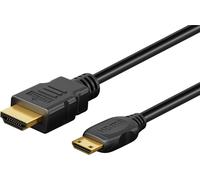 Goobay 74430 câble HDMI 2 m HDMI Type A (Standard) HDMI Type C (Mini) Noir