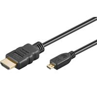 Goobay 74432 Series 2.1 Ultra High-Speed Câble HDMI™ vers Micro-HDMI™, 1 m, noir - 8K/60Hz