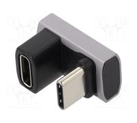 Goobay Adaptateur USB-C U 180° USB4 240W 40Gbit 8K@60Hz mâle→femelle rétrocompatible USB3.1/2.0