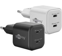 Goobay 75334 USB-C™ PD GaN chargeur rapide double Nano (35 W) blanc, blanc - 2x port USB-C™ (Power Delivery)