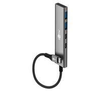 Goobay 76563 hub & concentrateur USB Type-C 5000 Mbit/s Gris