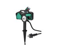 Goobay 76779 Prise de jardin 2 voies avec télécommande jusqu'à 30 m particulièrement adaptée à une utilisation en extérieur - IP44 étanche aux éclaboussures avec télécommande