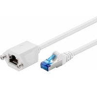 Goobay 77577 CAT 6a Rallonge, S/FTP (PiMF), Blanc, 1.5m Longueur