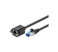 Goobay 77578 CAT 6a Rallonge, S/FTP (PiMF), Noir, 2m Longueur
