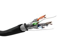 Goobay 77624 câble de réseau Noir 100 m Cat6a S/FTP (S-STP)