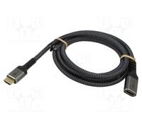 Goobay Câble de Rallonge HDMI¿ Ultra Haute Vitesse 8K/60 Hz