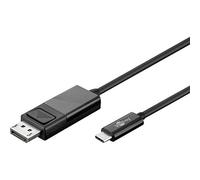 Goobay 79295 Câble Adaptateur USB-C Display Port 4k 60 Hz, 1, 20 m, Noir, 1.20m Longueur