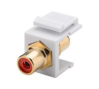 Goobay 79669 Module Keystone Cinch/RCA, Rouge
