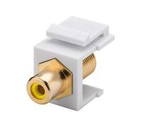 Goobay 79799 Module Keystone Cinch/RCA, Jaune