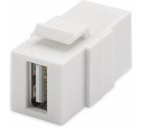 Goobay 79909 Module Keystone USB - largeur 17,2 mm, 2x USB 2.0 femelle (type A)