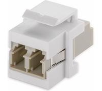 Goobay 80000 Module Keystone fibre optique - largeur 17,2 mm, 2x LC-Duplex femelle