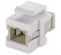 Goobay 80017 Module Keystone fibre optique - largeur 17 mm, 2x SC-Simplex femelle