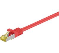 Goobay 91580 câble de réseau Rouge 0,5 m Cat7 S/FTP (S-STP)