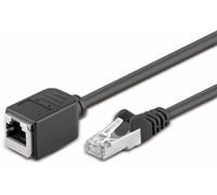 Goobay 91884 Câble de rallonge CAT 5e, F/UTP, noir, 5 m - RJ45 mâle (8P8C) > RJ45 femelle (8P8C)
