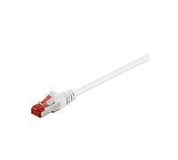 Goobay 92462 CAT 6 Câble de Liaison, S/FTP (PiMF), Blanc, 0.15m Longueur