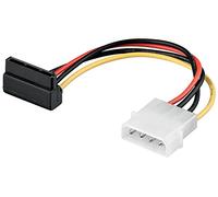 Goobay 93030 Câble électrique/Adaptateur Electrique PC Y , Pprise Mâle 5, 25" vers 2 x SATA 90°