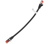 Goobay 93215 Lot de 10 câbles Patch Cat6 S/FTP (PiMF) Noir 0,25 m