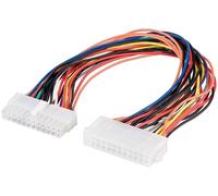 Goobay 93239 Câble d'alimentation carte mère PC ATX/EATX Rallonge 24 broches, 0.3 m - ATX 2.2 mâle (24 broches) > ATX 2.2 femelle (24 broches)