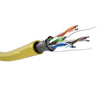 Goobay 93266 CAT 5e câble réseau, F/UTP, 100 m, jaune - CCA mélange de cuivre pour applications SOHO, AWG 26/7 (stranded), PVC