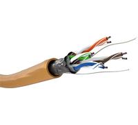 Goobay 93268 CAT 5e câble réseau, F/UTP, 100 m, orange - CCA mélange de cuivre pour applications SOHO, AWG 26/7 (stranded), PVC