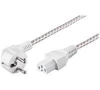Goobay 93314 Blanc 2m câble électrique - Cables électriques (2 m, Mâle/Femelle, Blanc)
