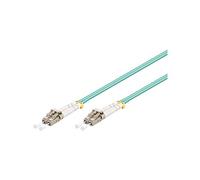 Goobay 93385 Câble à Fibres Optiques, Multimode (OM3) Aqua, Turquoise, 2m Longueur