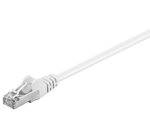 Goobay 93495 CAT 5e Câble de Liaison, F/UTP, Blanc, 20m Longueur