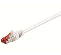 Goobay 93503 CAT 6 câble patch, S/FTP (PiMF), blanc, 10 m - LSZH sans halogène, cuivre