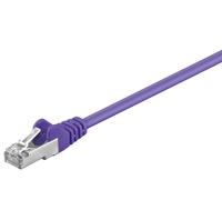 Goobay 93532 CAT 5e câble patch, F/UTP, violet, 5 m - CCA mélange de cuivre