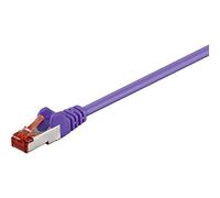 Goobay 93537 CAT 6 Câble de Liaison, S/FTP (PiMF), Violet, 10m Longueur