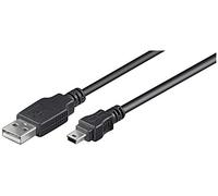 Goobay Câble USB-A vers Mini-USB B Hi-Speed USB 2.0 5 broches Noir 1,50 m