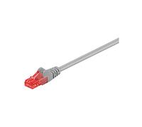 goobay - Cordon de raccordement - RJ-45 (M) pour RJ-45 (M) - 10 m - UTP - CAT 6 - sans crochet - gris