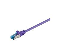 Goobay 93687 CAT 6a Câble de Liaison, S/FTP (PiMF), Violet, 1m Longueur