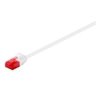 Goobay 93712 CAT 6 Câble de Liaison Fin, U/UTP, Blanc, 20m Longueur