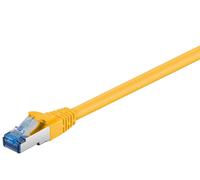 Goobay 93781 CAT 6A Câble patch, S/FTP (PiMF), jaune, 3 m - LSZH sans halogène, cuivre
