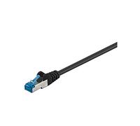 Goobay 93787 CAT 6a Câble de Liaison, S/FTP (PiMF), Noir, 3m Longueur
