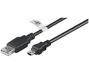 Goobay 93902 Câble Hi-Speed USB 2.0 avec Certificat USB, Noir, 1.8m Longueur