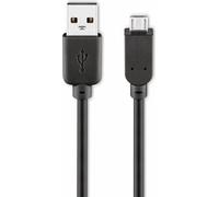 Goobay 93921 Câble USB 2.0 Hi-Speed, noir, 5 m - USB 2.0 mâle (type A) > USB 2.0 micro mâle (type B)