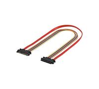 AK SATA V30 - Rallonge de câble de données + électrique SATA 0,3 m