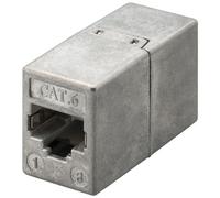 Goobay 93963 Raccord/connecteur modulaire RJ45, CAT 6, CAT 6 - 2x RJ45 femelle (8P8C)